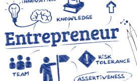 Entrepreneur Entrepreneur. Chart with keywords and icons