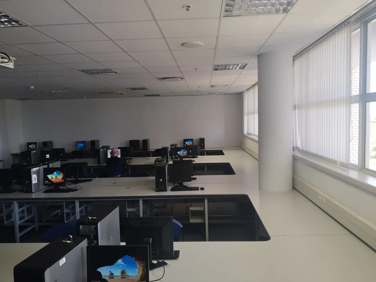 A computer science laboratory at the University of Botswana