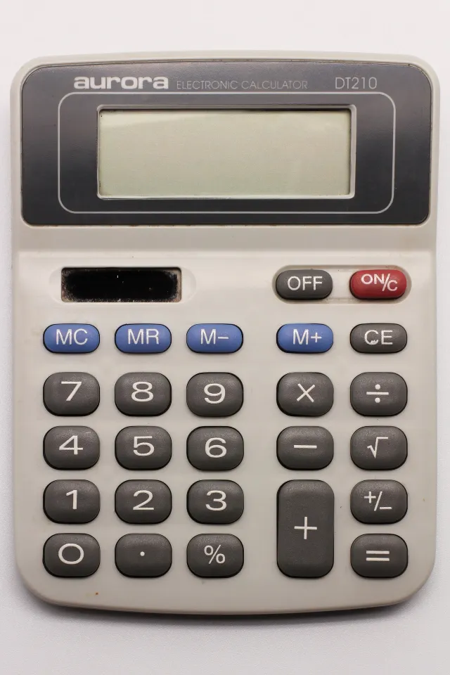 Electronic calculator for checking figures